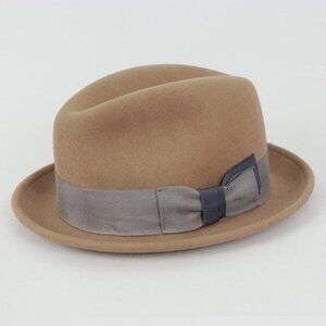 Capas Headwear Lite Felt Unisex Adult Medium Tan 100% Wool Crushable Hat